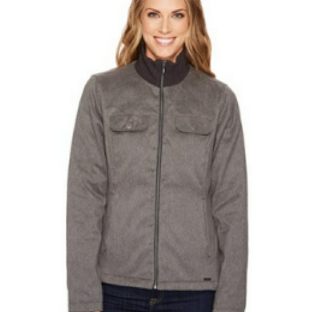 Prana Women's Heather Gray Zip Utility Jacket